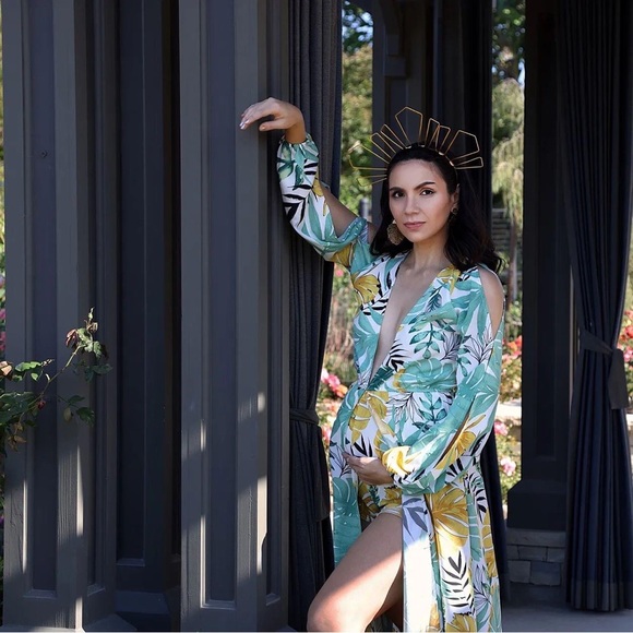 HYFVE Tropical Maxi Dress NWT - Picture 7 of 11